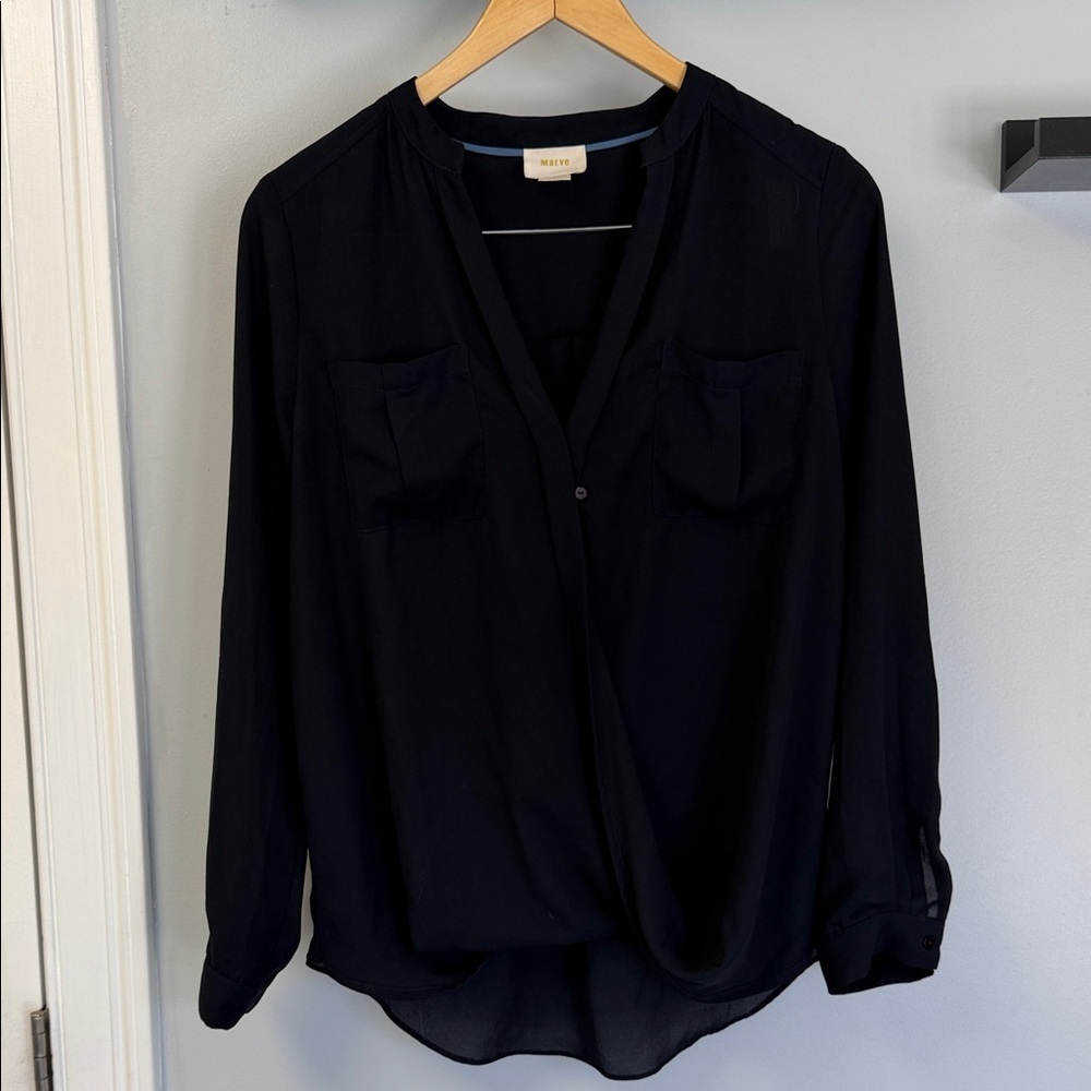 Maeve by Anthropologie Long Sleeve Flowy Blouse - Picture 1 of 6